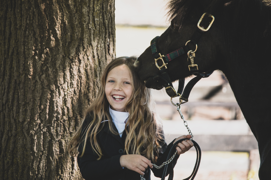 Little Girl & Happy Horse
