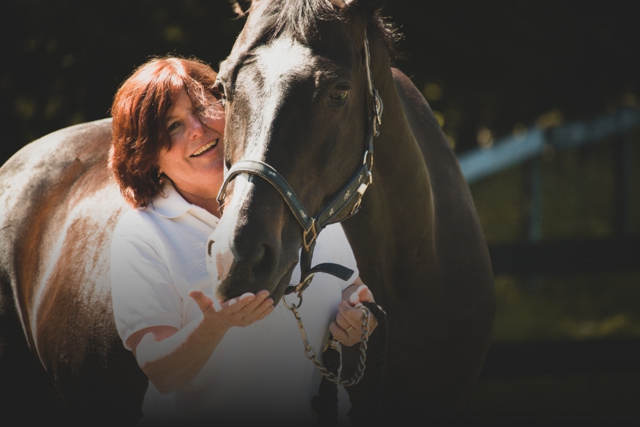 Clint-R-Mint Owner, Sue Met Calf, with Horse